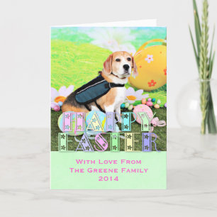 Easter - Beagle - Brady Holiday Card