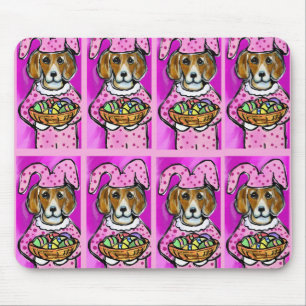 EASTER BEAGLE MOUSE MAT