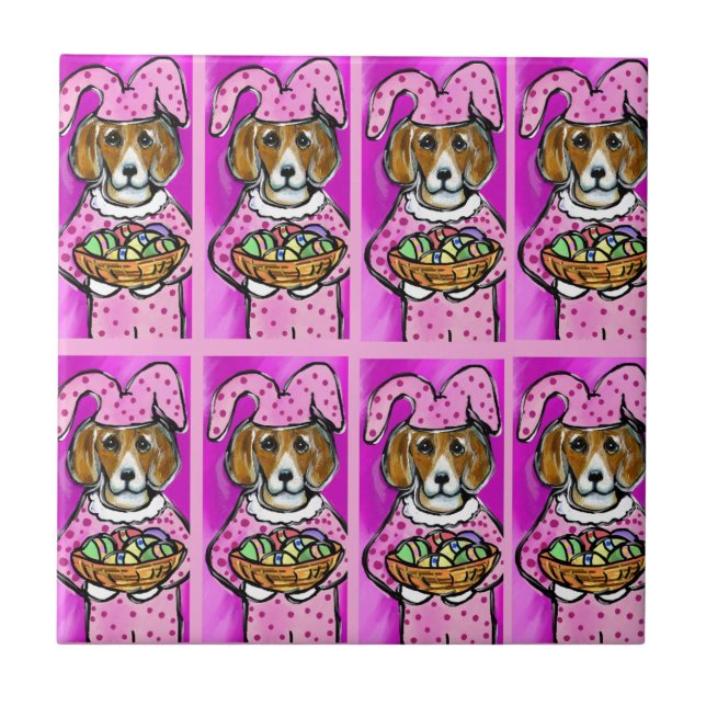 EASTER BEAGLE TILE (Front)