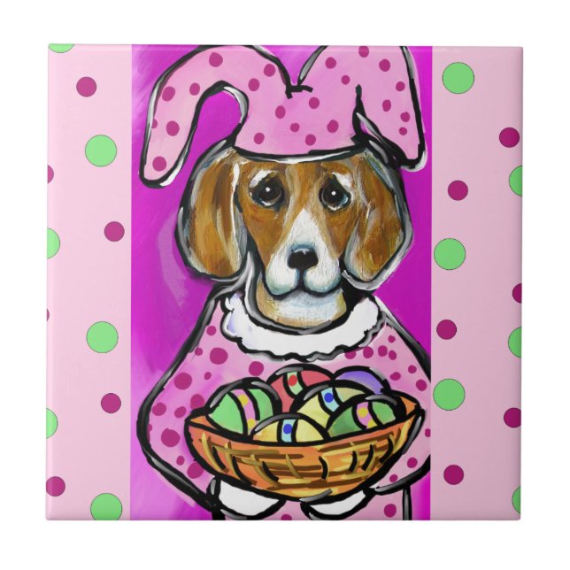 EASTER BEAGLE TILE (Front)