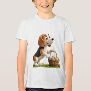 easter beagle Tri-Blend shirt