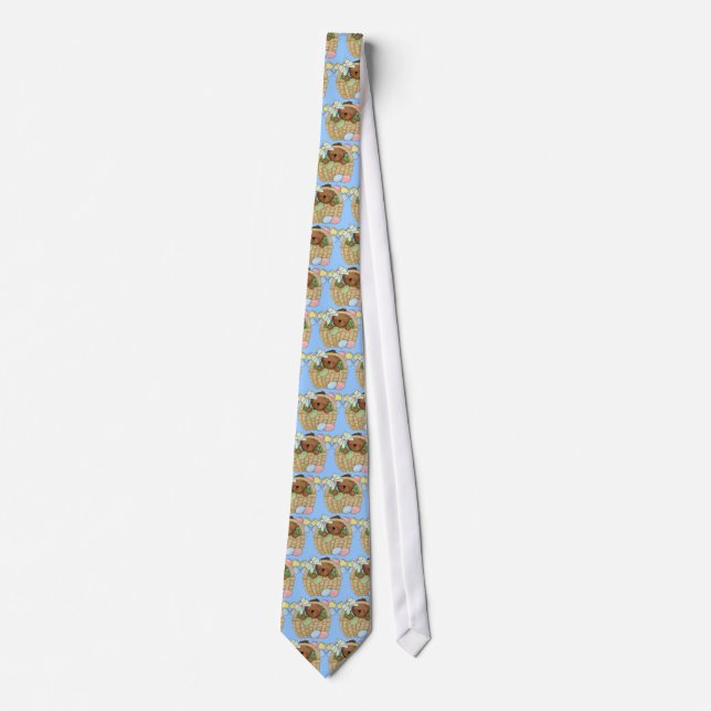 Easter Bear Basket tie (Front)