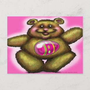 Easter Bear Holiday Postcard