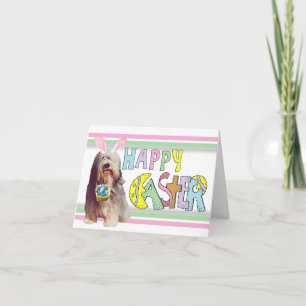 Easter Bearded Collie Holiday Card