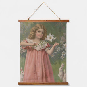 Easter Beauties, Vintage Illustration, 1898 Hanging Tapestry