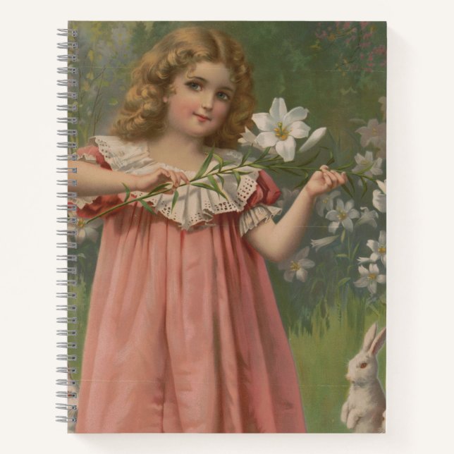 Easter Beauties, Vintage Illustration, 1898 Notebook (Front)