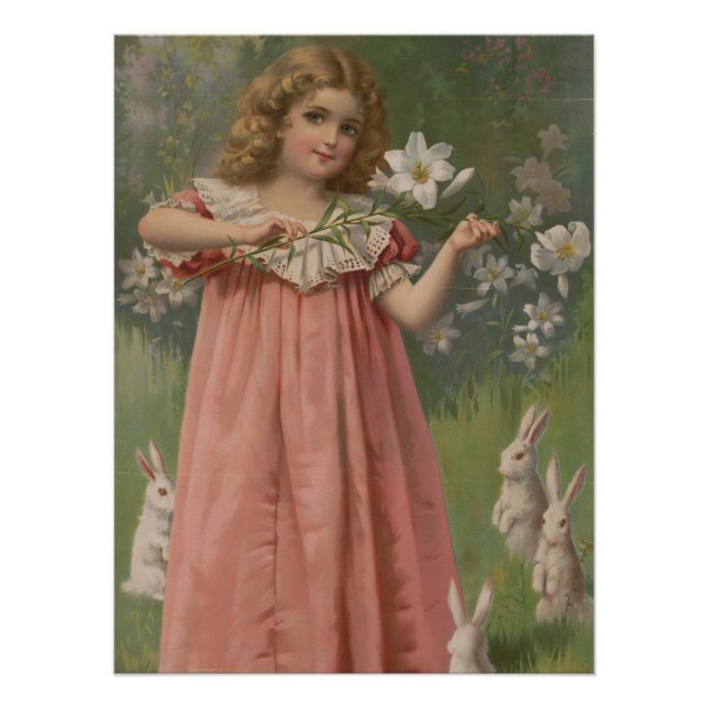Easter Beauties, Vintage Illustration, 1898 Poster (Front)