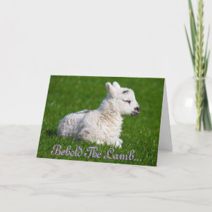 Easter Behold the Lamb Holiday Card