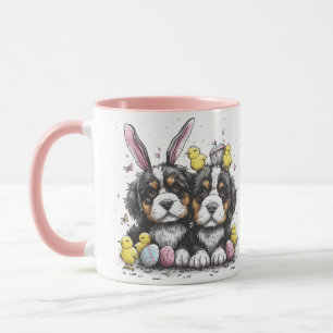 Easter Bernese Mountain Dogs Mug