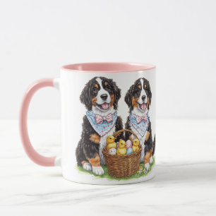 Easter Bernese Mountain Dogs Mug
