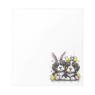 Easter Bernese Mountain Dogs Notepad