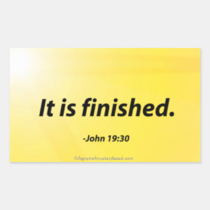 Easter Bible Quotes Rectangular Sticker