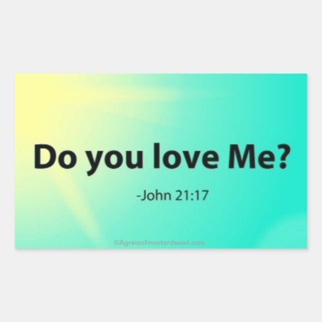 Easter Bible Quotes Rectangular Sticker (Front)