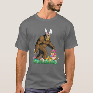 Easter Bigfoot Bunny Bigfoot Happy Easter Hunting T-Shirt