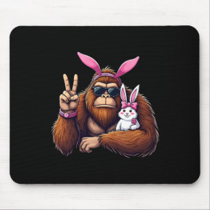Easter Bigfoot Bunny Funny Easter Day Sasquatch Bo Mouse Mat