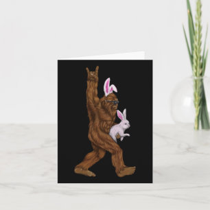 Easter Bigfoot Bunny In A Bysket Is Fun For Sunday Card