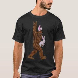 Easter Bigfoot Bunny In A Bysket Is Fun For Sunday T-Shirt