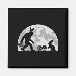 Easter Bigfoot Bunny Rabbit Egg Hunting Magnet