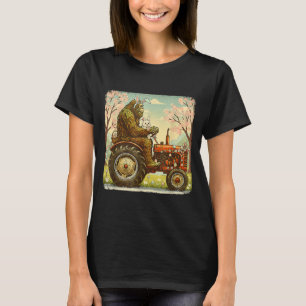 Easter bigfoot bunny tractor funny spring T-Shirt