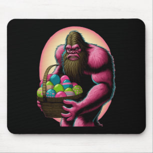 Easter Bigfoot Bunny With Easter Egg Basket Fun Fo Mouse Mat