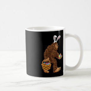 Easter Bigfoot With Egg Basket Fun Boys Kids Sasqu Coffee Mug