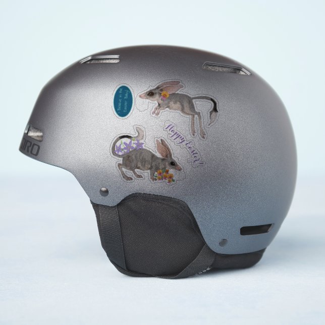 Easter Bilby Flowers  (Helmet Side)