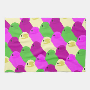 easter bird candy tea towel