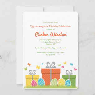 Easter Birthday Party Invitation
