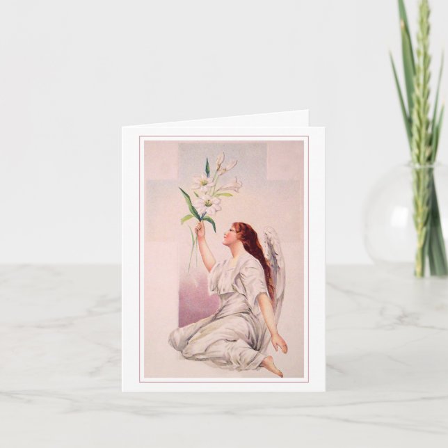 Easter Blessings 1 John 2:25 Bible Verse Holiday Card (Front)