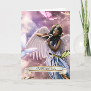 Easter Blessings. Angel with Butterflies Cards