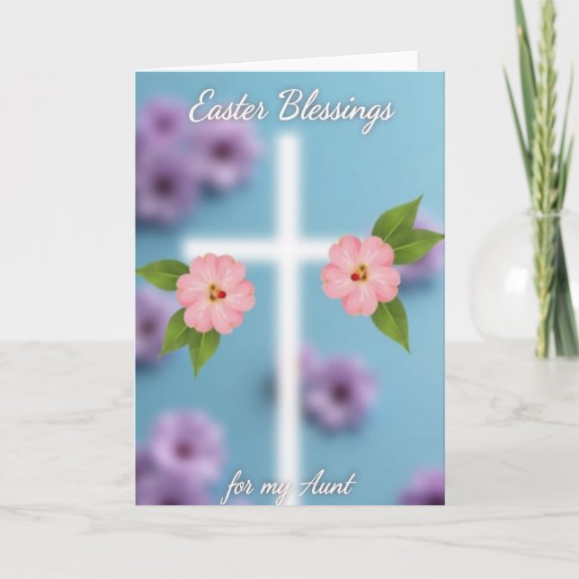 Easter Blessings Aunt Card (Front)