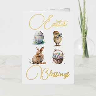 Easter Blessings Foil Greeting Card