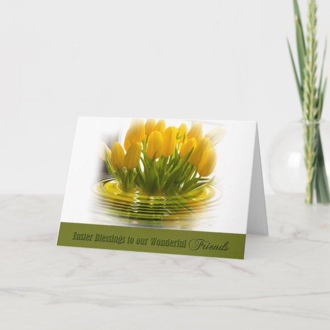 Easter Blessings - Friends Holiday Card (Front)