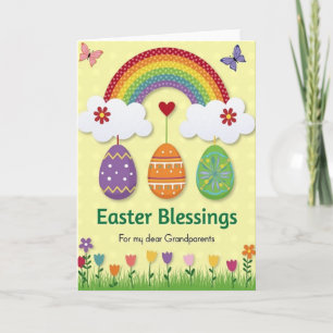 Easter Blessings Grandparents Card