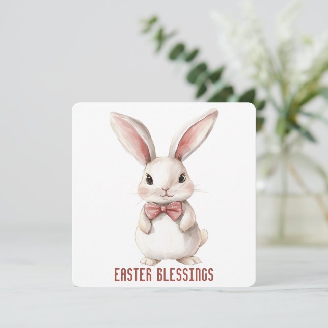 Easter Blessings Greeting Card (Standing Front)