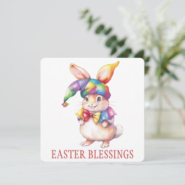Easter Blessings Greeting Card (Standing Front)