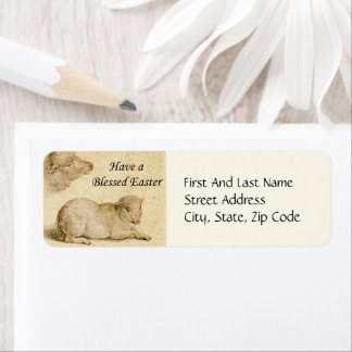 Easter Blessings Holbein's Resting Lamb Artwork