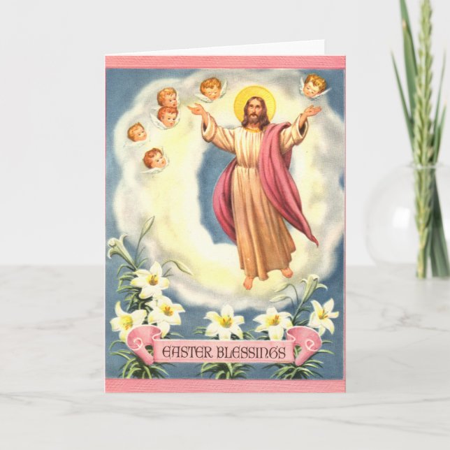 Easter Blessings Holiday Card (Front)