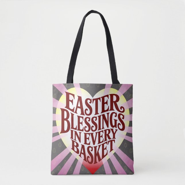 Easter Blessings – Inspirational Easter Quote Gift Tote Bag (Front)