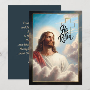 Easter Blessings. Jesus Christ Painting Holiday Card