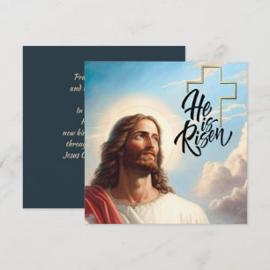 Easter Blessings. Jesus Christ Painting Holiday Card