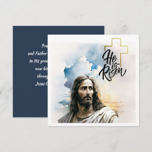 Easter Blessings. Jesus Christ Painting Holiday Card