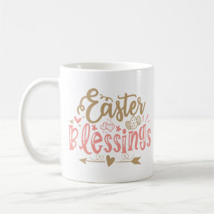 Easter Blessings Pretty Quote Coffee Mug