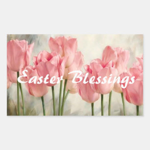 Easter Blessings  Rectangular Sticker