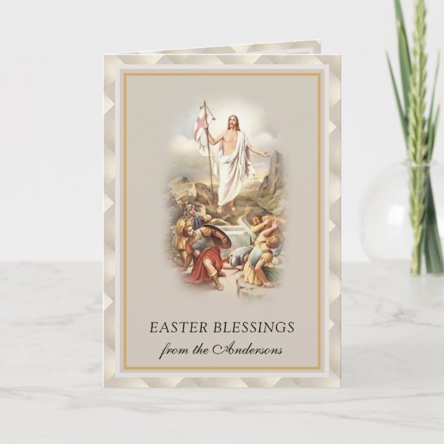 Easter Blessings Resurrection Jesus Prayer Holiday (Front)
