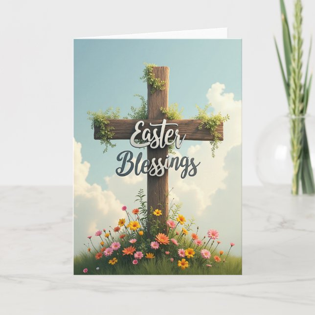 Easter Blessings Scene Card (Front)