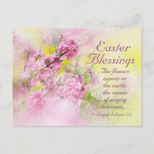 Easter Blessings Song of Solomon 2:12 Scripture Holiday Postcard