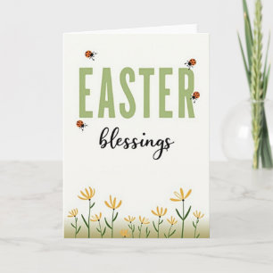 Easter Blessings Springtime Card