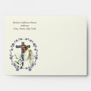 Easter Blessings. Vintage Praying Angel  Envelopes