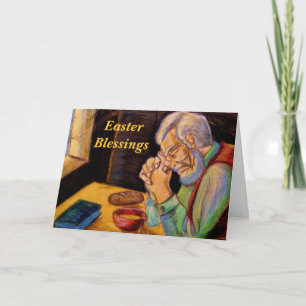 EASTER BLESSINGS WITH PRAYER card